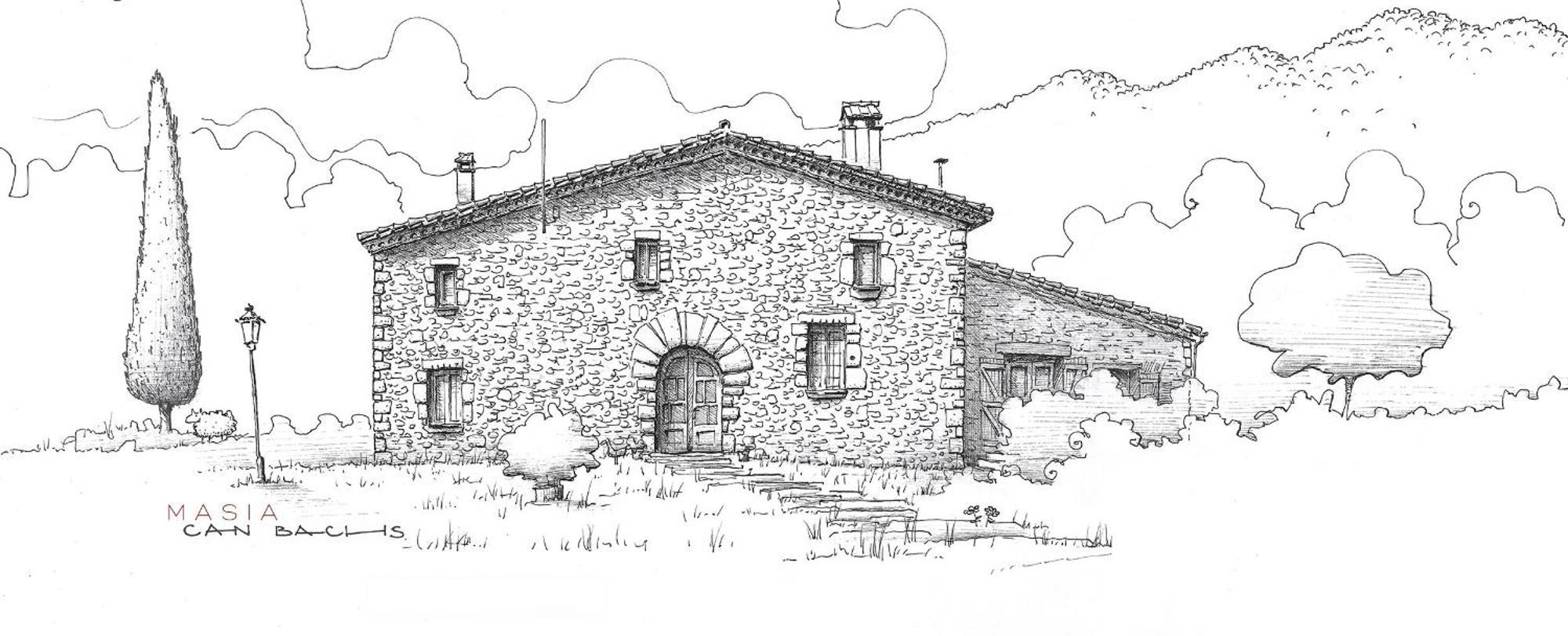 Masia Can Bachs Sant Pere de Vilamajor Kültér fotó